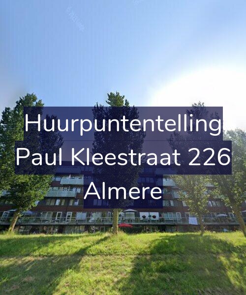 Foto gevel Huurpuntentelling voor Paul Kleestraat 226, Almere