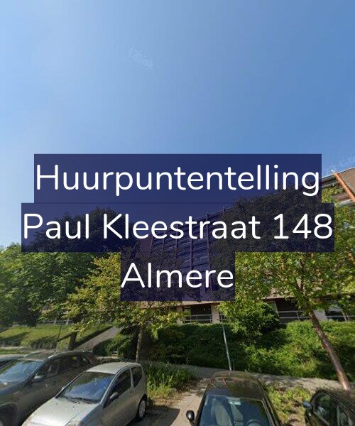 Foto gevel Huurpuntentelling voor Paul Kleestraat 148, Almere