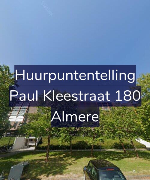 Foto gevel Huurpuntentelling voor Paul Kleestraat 180, Almere