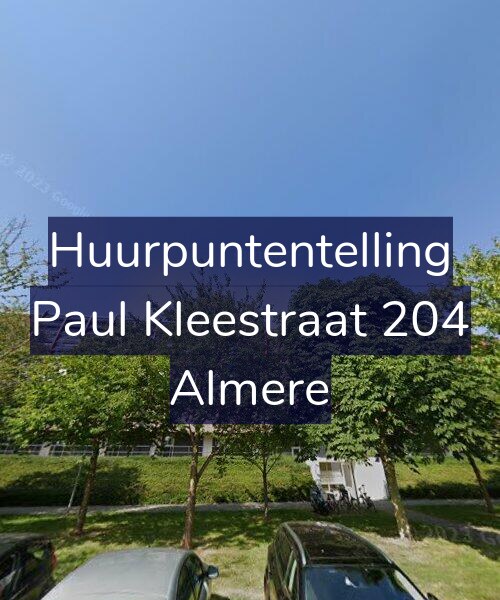 Foto gevel Huurpuntentelling voor Paul Kleestraat 204, Almere