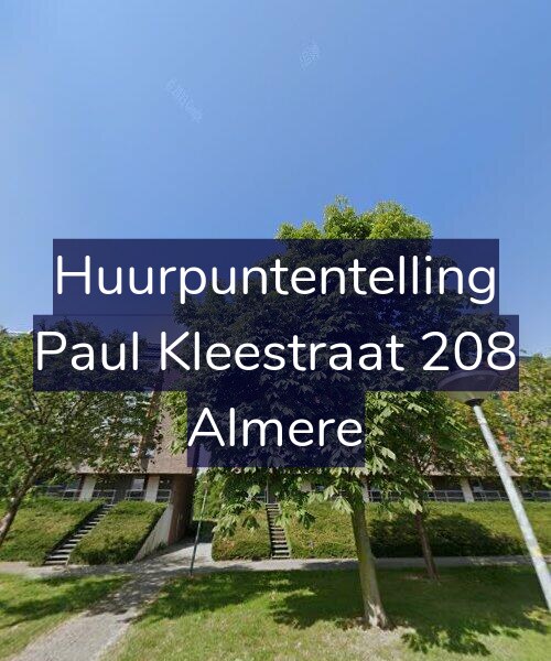 Foto gevel Huurpuntentelling voor Paul Kleestraat 208, Almere