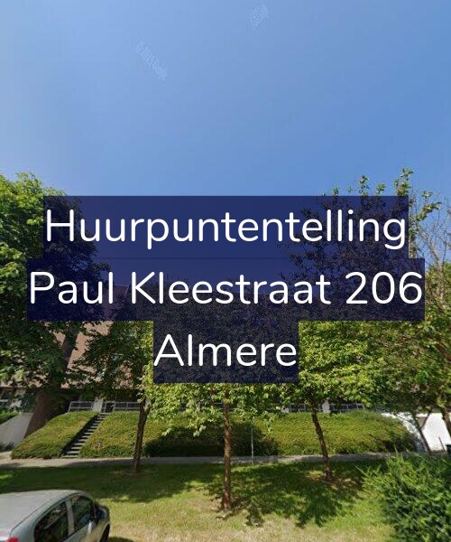 Foto gevel Huurpuntentelling voor Paul Kleestraat 206, Almere