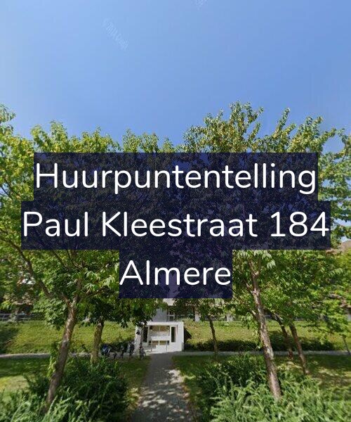 Foto gevel Huurpuntentelling voor Paul Kleestraat 184, Almere