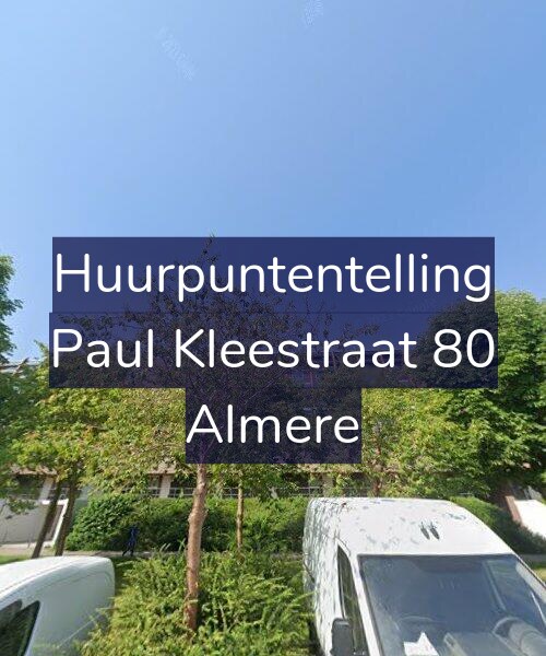 Foto gevel Huurpuntentelling voor Paul Kleestraat 80, Almere