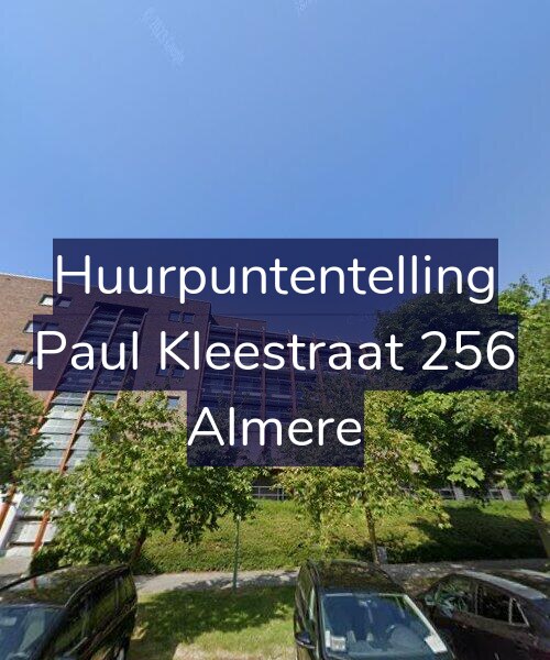 Foto gevel Huurpuntentelling voor Paul Kleestraat 256, Almere
