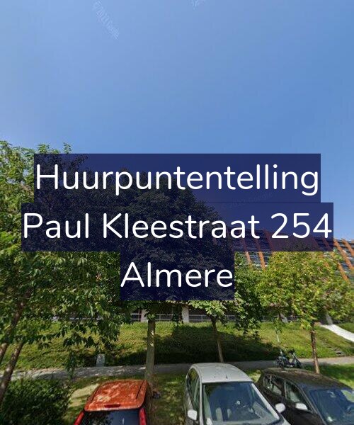 Foto gevel Huurpuntentelling voor Paul Kleestraat 254, Almere