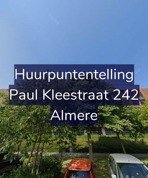 Foto gevel Huurpuntentelling voor Paul Kleestraat 242, Almere