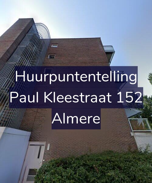 Foto gevel Huurpuntentelling voor Paul Kleestraat 152, Almere