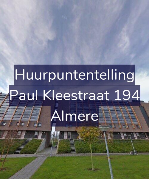 Foto gevel Huurpuntentelling voor Paul Kleestraat 194, Almere