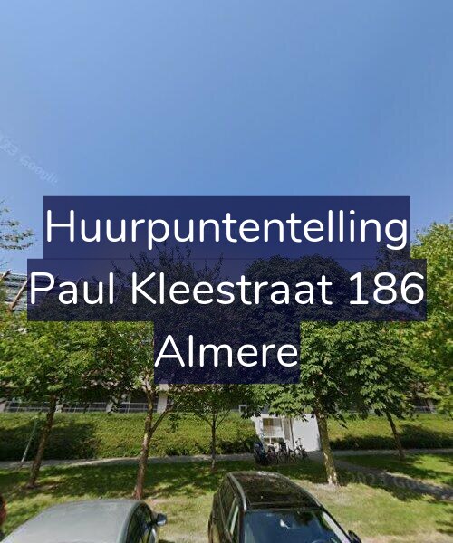 Foto gevel Huurpuntentelling voor Paul Kleestraat 186, Almere