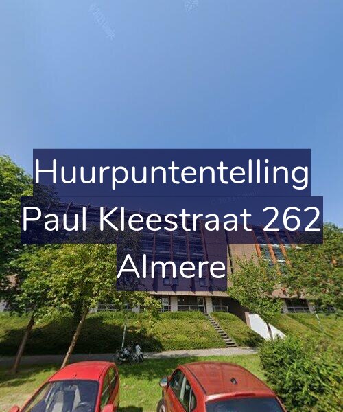 Foto gevel Huurpuntentelling voor Paul Kleestraat 262, Almere