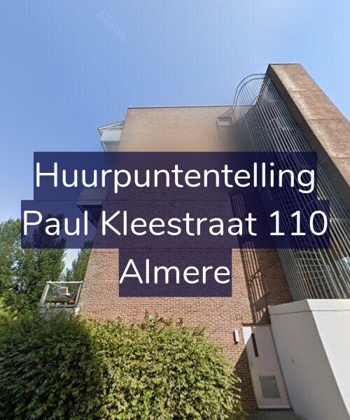 Foto gevel Huurpuntentelling voor Paul Kleestraat 110, Almere