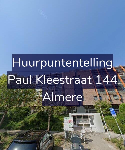 Foto gevel Huurpuntentelling voor Paul Kleestraat 144, Almere