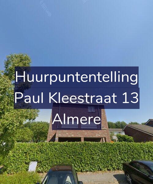 Foto gevel Huurpuntentelling voor Paul Kleestraat 13, Almere