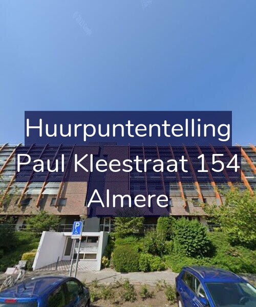 Foto gevel Huurpuntentelling voor Paul Kleestraat 154, Almere