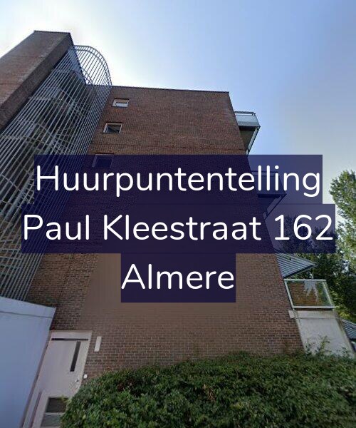Foto gevel Huurpuntentelling voor Paul Kleestraat 162, Almere