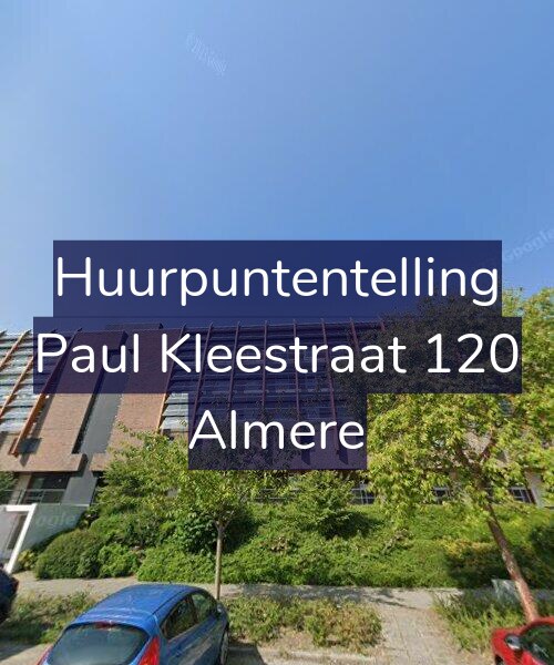 Foto gevel Huurpuntentelling voor Paul Kleestraat 120, Almere