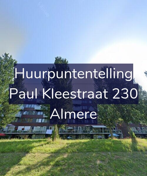 Foto gevel Huurpuntentelling voor Paul Kleestraat 230, Almere