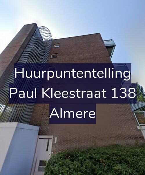 Foto gevel Huurpuntentelling voor Paul Kleestraat 138, Almere