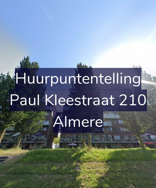 Foto gevel Huurpuntentelling voor Paul Kleestraat 210, Almere