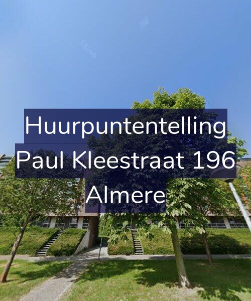 Foto gevel Huurpuntentelling voor Paul Kleestraat 196, Almere