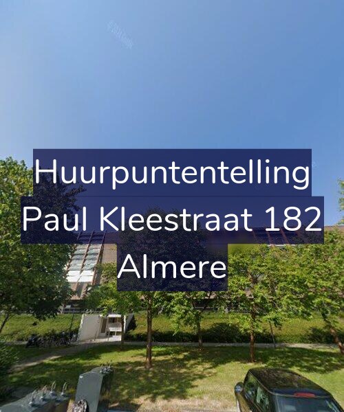 Foto gevel Huurpuntentelling voor Paul Kleestraat 182, Almere