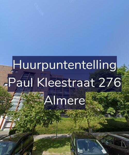 Foto gevel Huurpuntentelling voor Paul Kleestraat 276, Almere
