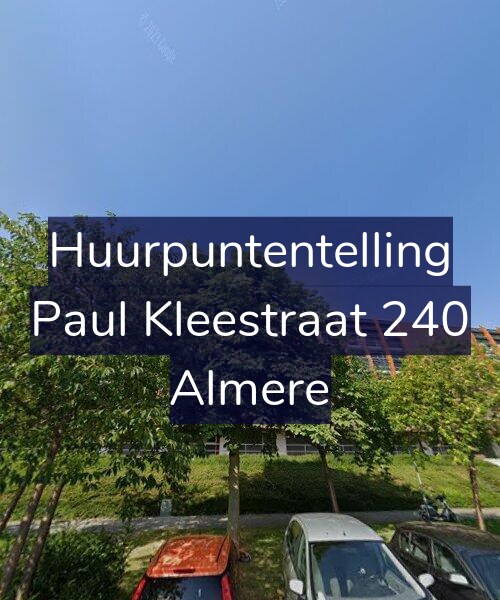 Foto gevel Huurpuntentelling voor Paul Kleestraat 240, Almere