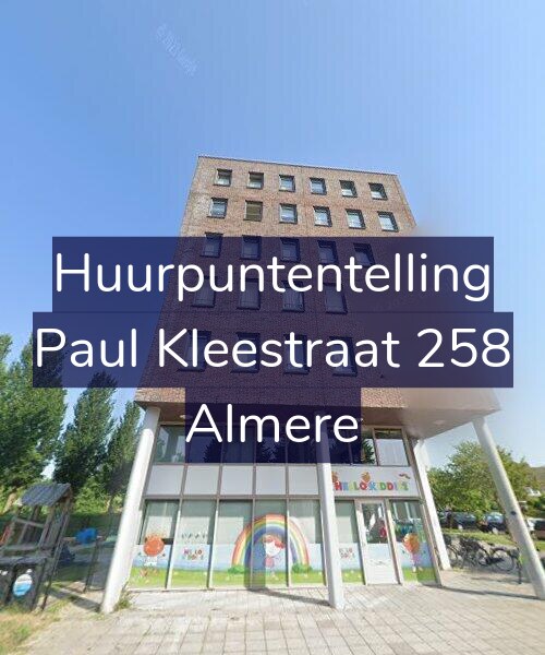 Foto gevel Huurpuntentelling voor Paul Kleestraat 258, Almere