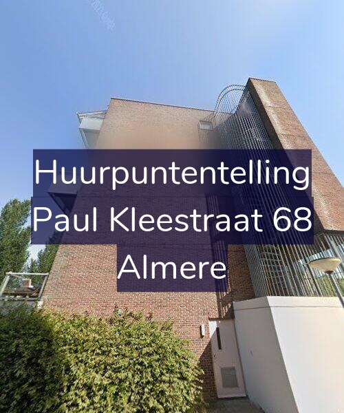 Foto gevel Huurpuntentelling voor Paul Kleestraat 68, Almere