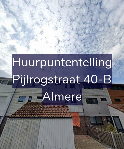 Foto gevel Huurpuntentelling voor Pijlrogstraat 40-B, Almere