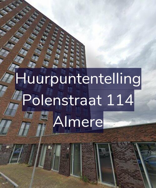 Foto gevel Huurpuntentelling voor Polenstraat 114, Almere