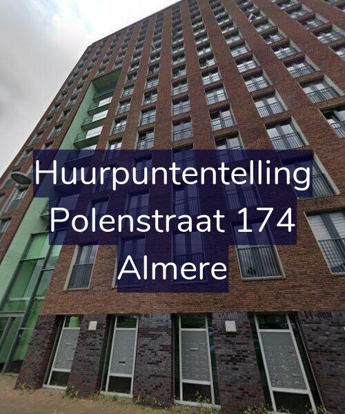 Foto gevel Huurpuntentelling voor Polenstraat 174, Almere