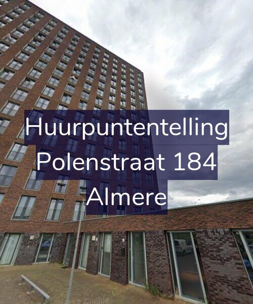 Foto gevel Huurpuntentelling voor Polenstraat 184, Almere
