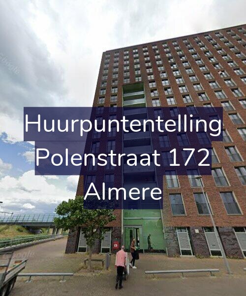 Foto gevel Huurpuntentelling voor Polenstraat 172, Almere