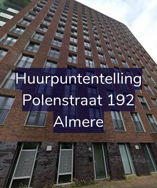 Foto gevel Huurpuntentelling voor Polenstraat 192, Almere