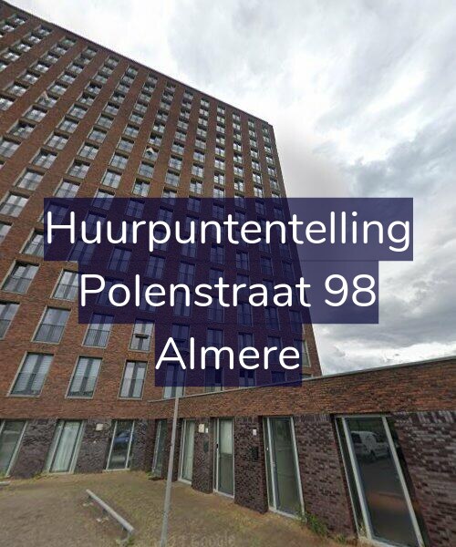 Foto gevel Huurpuntentelling voor Polenstraat 98, Almere
