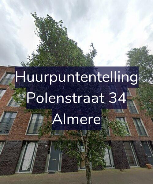 Foto gevel Huurpuntentelling voor Polenstraat 34, Almere