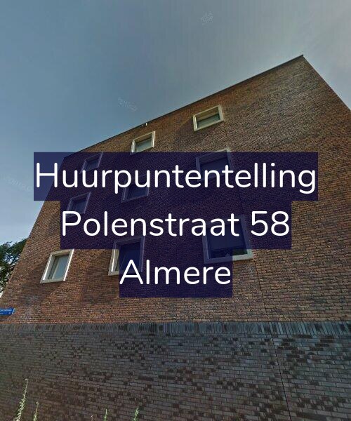 Foto gevel Huurpuntentelling voor Polenstraat 58, Almere