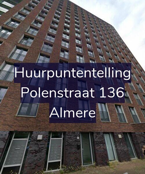 Foto gevel Huurpuntentelling voor Polenstraat 136, Almere