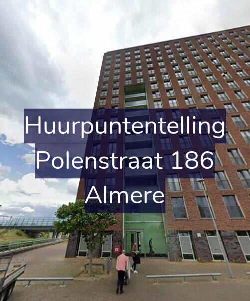Foto gevel Huurpuntentelling voor Polenstraat 186, Almere