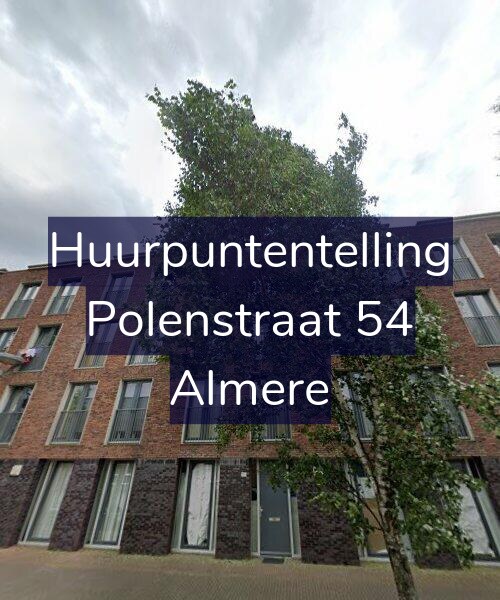 Foto gevel Huurpuntentelling voor Polenstraat 54, Almere