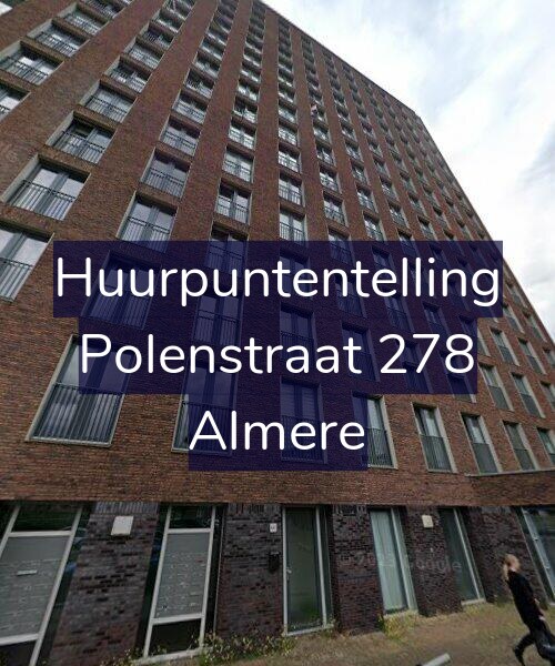 Foto gevel Huurpuntentelling voor Polenstraat 278, Almere