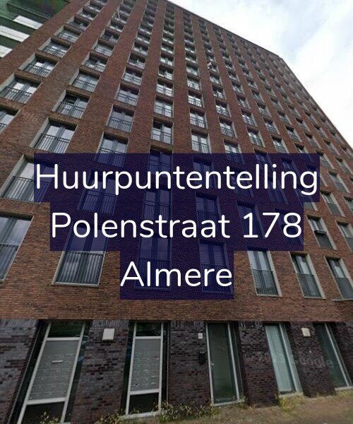 Foto gevel Huurpuntentelling voor Polenstraat 178, Almere