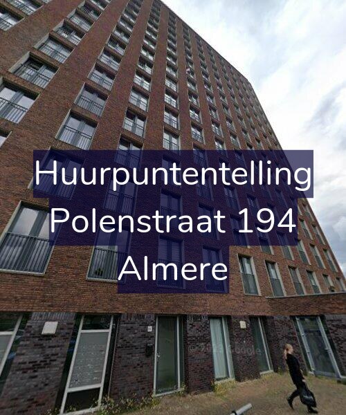 Foto gevel Huurpuntentelling voor Polenstraat 194, Almere