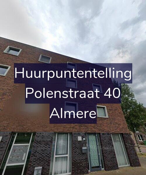 Foto gevel Huurpuntentelling voor Polenstraat 40, Almere
