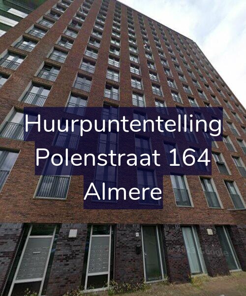 Foto gevel Huurpuntentelling voor Polenstraat 164, Almere