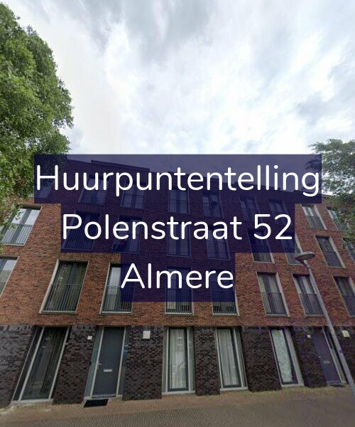 Foto gevel Huurpuntentelling voor Polenstraat 52, Almere