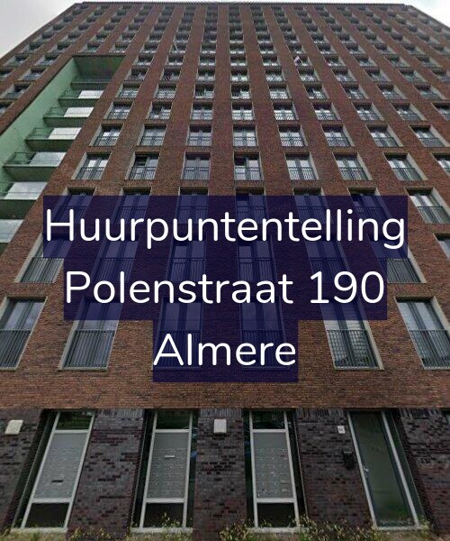 Foto gevel Huurpuntentelling voor Polenstraat 190, Almere