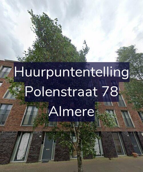 Foto gevel Huurpuntentelling voor Polenstraat 78, Almere
